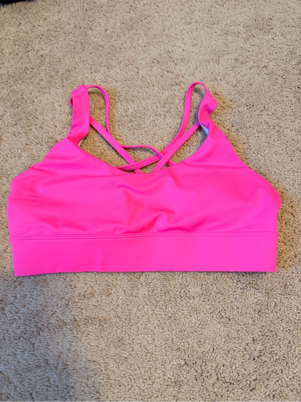 ZYIA Hot Pink Strappy Sports Bra